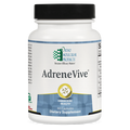 Supplement bottle labeled 'AdreneVive' by Ortho Molecular Products on a white background