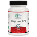 Supplement bottle labeled 'Bergamot BPF' by Ortho Molecular Products on a white background
